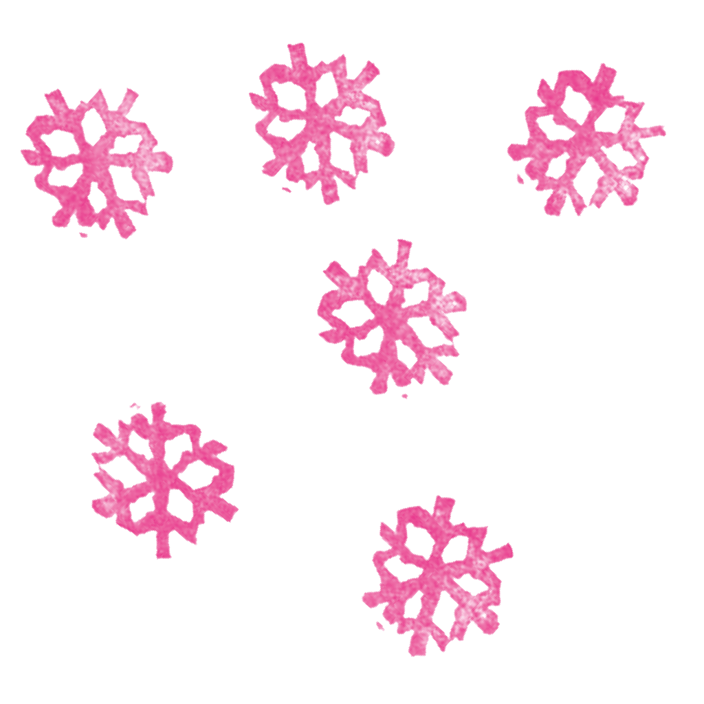 Stempel Schnee magenta